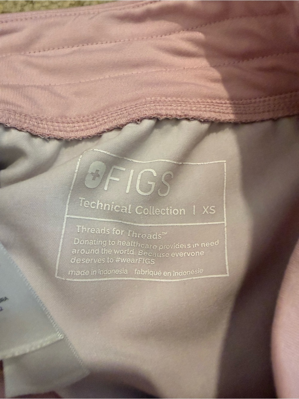 Figs Women’s Pink Tie Dye Zamora Jogger Scrub Pants XS - Picture 8 of 8